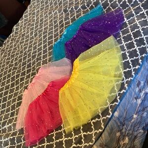 7 Colorful Tulle Skirts princess dress up